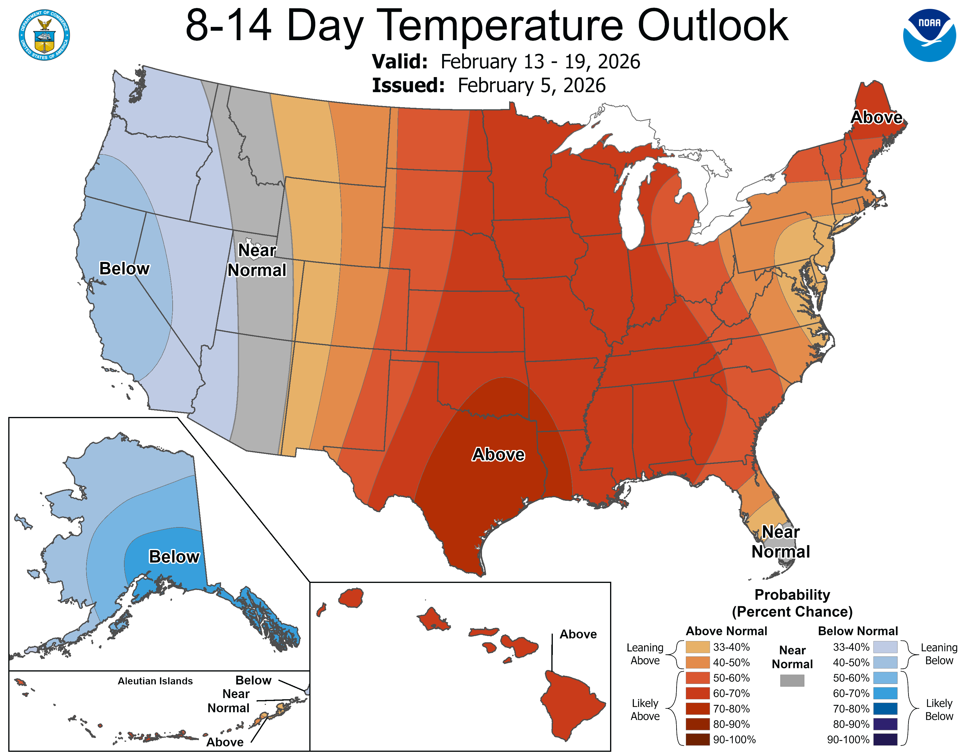 CPC 6-10 day temperature and precipitation outlook