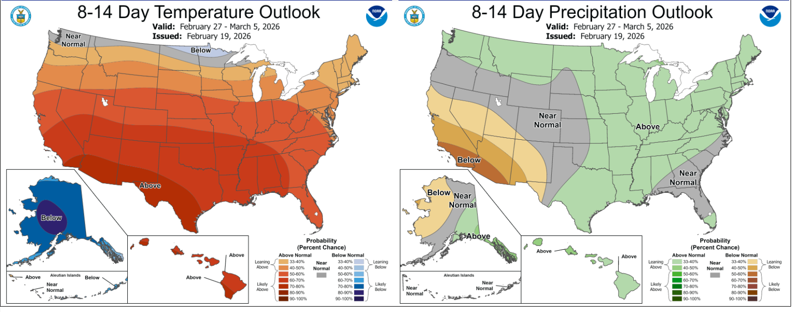 CPC 6-10 day temperature and precipitation outlook