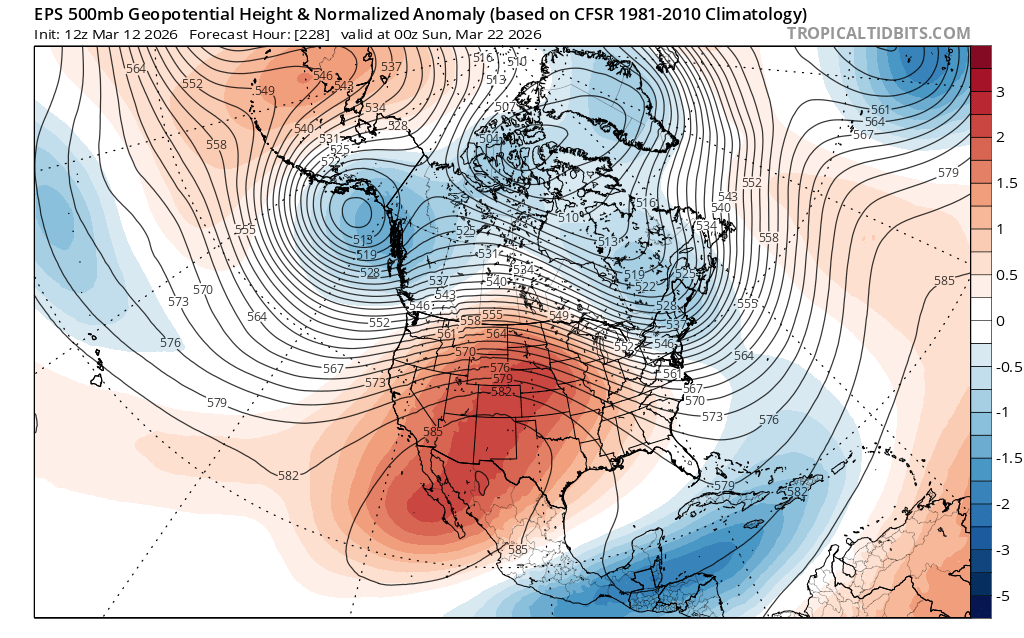 CW3E AR ensemble outlook for Seattle for Mar 12 - Mar 18