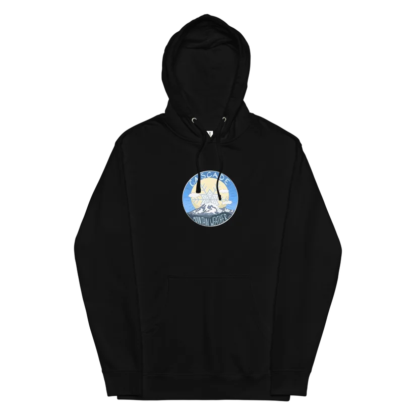 Black Cascade Mountain Weather hoodie